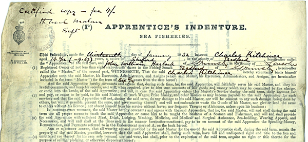 Apprenticeship Indenture 1882